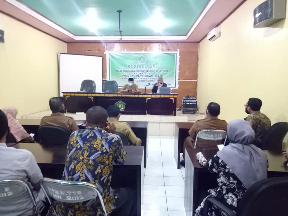 Kemad dan Proktor MTs N 1 Sanana mengikuti Sosialisasi Ujian Madrasah Tahun 2021 Kemad dan Proktor MTs N 1 Sanana mengikuti Sosialisasi Ujian Madrasah Tahun 2021